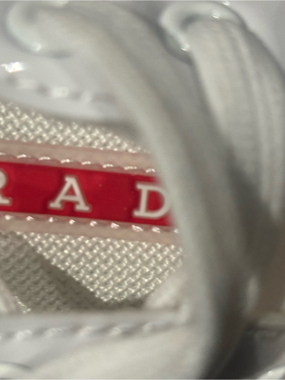 Prada Black and White Low-Top Sneakers - Picture 3 of 4